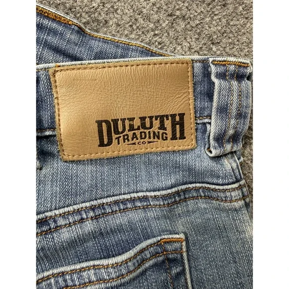 Duluth Trading Co Ballroom Double Flex Jeans Mens 38x30 Blue Stretch Casual Work - Picture 8 of 15
